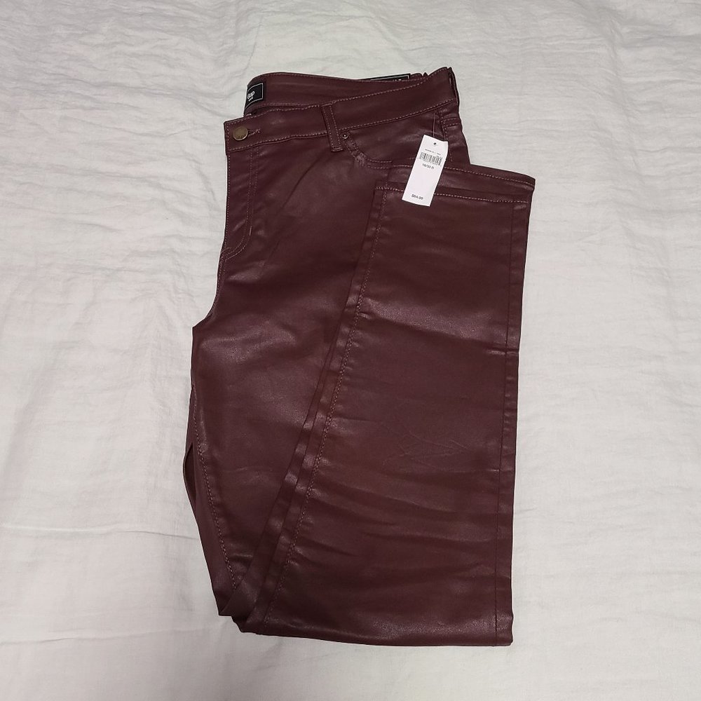 Gap - Faux Leather Super Skinny Legging Jean Pant - 16/33 R (TRUE SIZE 14) - NWT